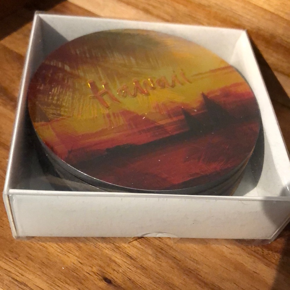 2for$20🟠Hawaii Sunset Round Decorative Coasters - Set of 6